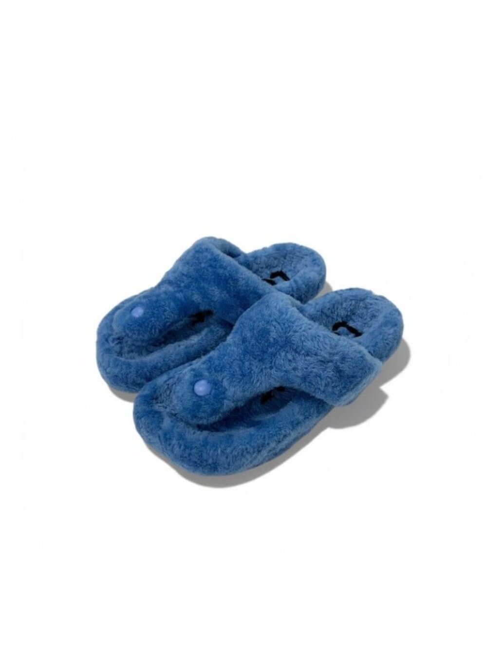 Loewe Sandals Shoes Mouth Blue Mule Thong Flat